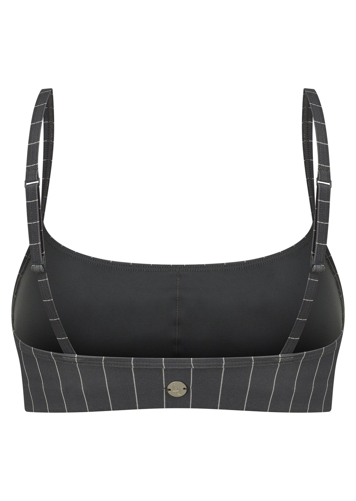 Lorna Jane Effortless Pinstripe Sports Bra - Titanium Pinstripe