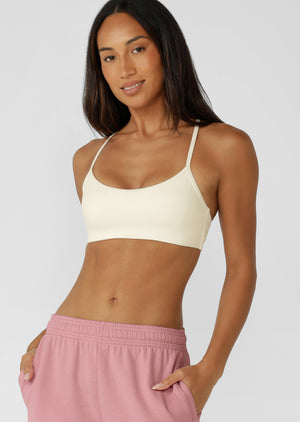 Lorna Jane Pure Bliss All Day Sports Bra - Cream
