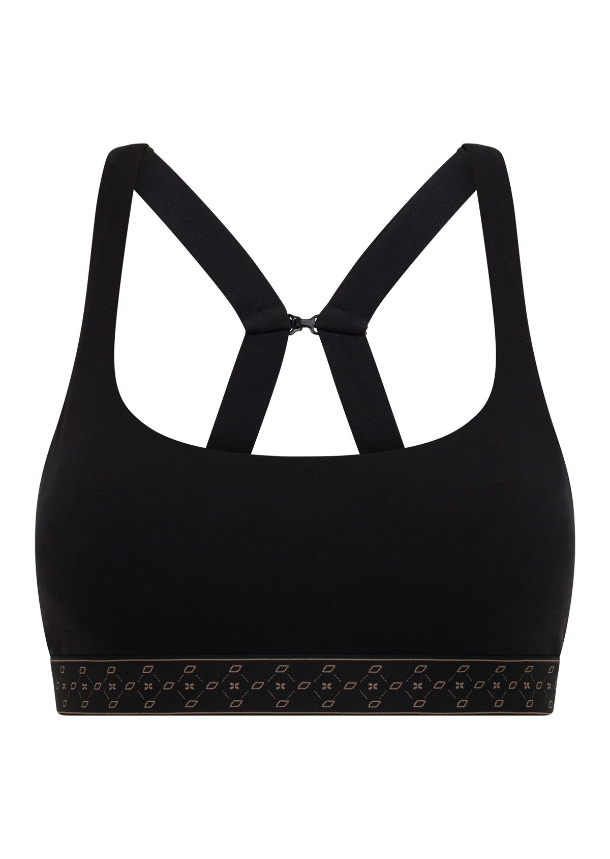 Lorna Jane Iconic Monogram High Support Sports Bra - Recycled Black