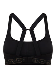 Lorna Jane Iconic Monogram High Support Sports Bra - Recycled Black