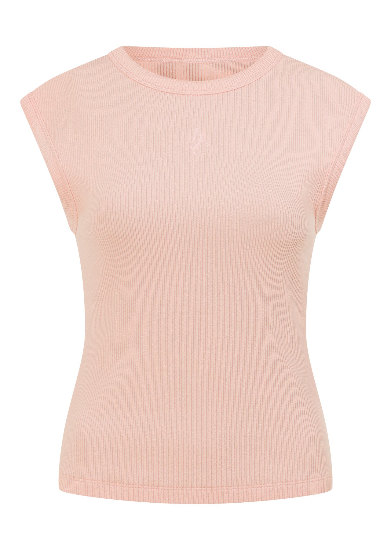 Lorna Jane Paradise Rib Top - Pale Peony