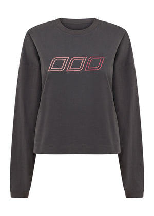 Lorna Jane Half Time Lightweight Sweat - Titanium