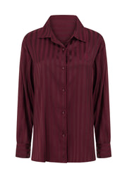 Lorna Jane After Hours Long Sleeve Sleep Shirt - Cranberry