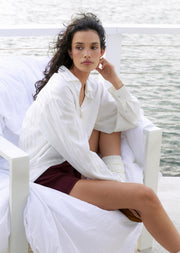 Lorna Jane After Hours Long Sleeve Sleep Shirt - Porcelain