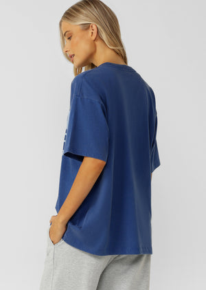 Lorna Jane Comeback Washed Boyfriend T-Shirt - Washed Storm