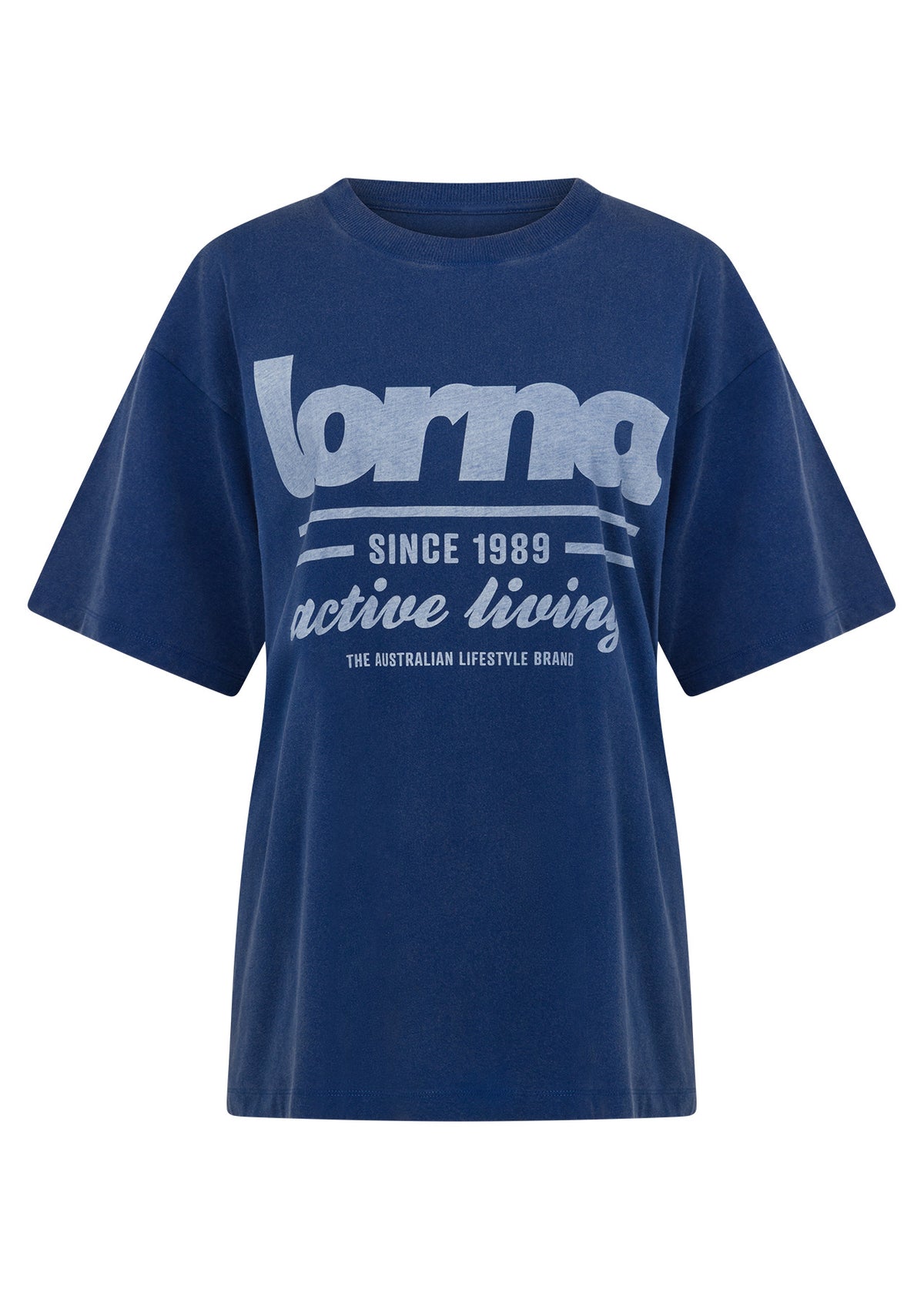 Lorna Jane Comeback Washed Boyfriend T-Shirt - Washed Storm