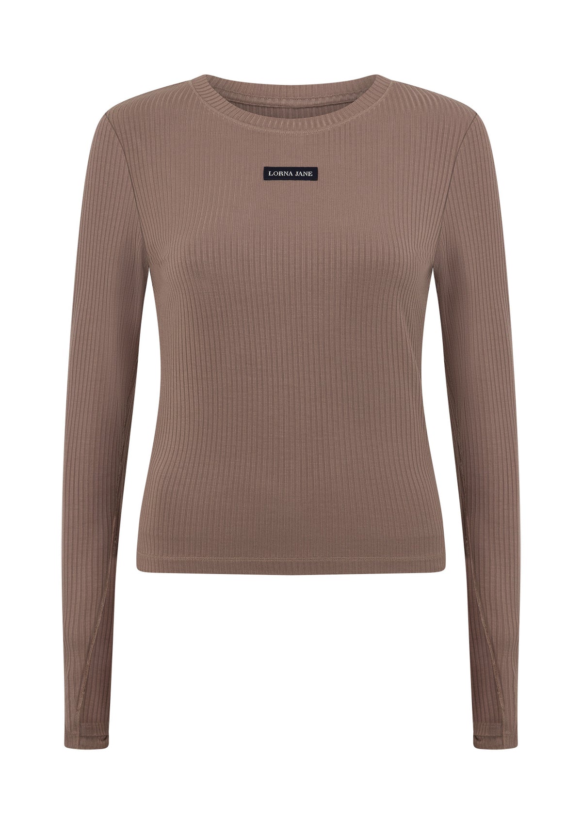 Lorna Jane Motion Long Sleeve Rib Top - Cedar