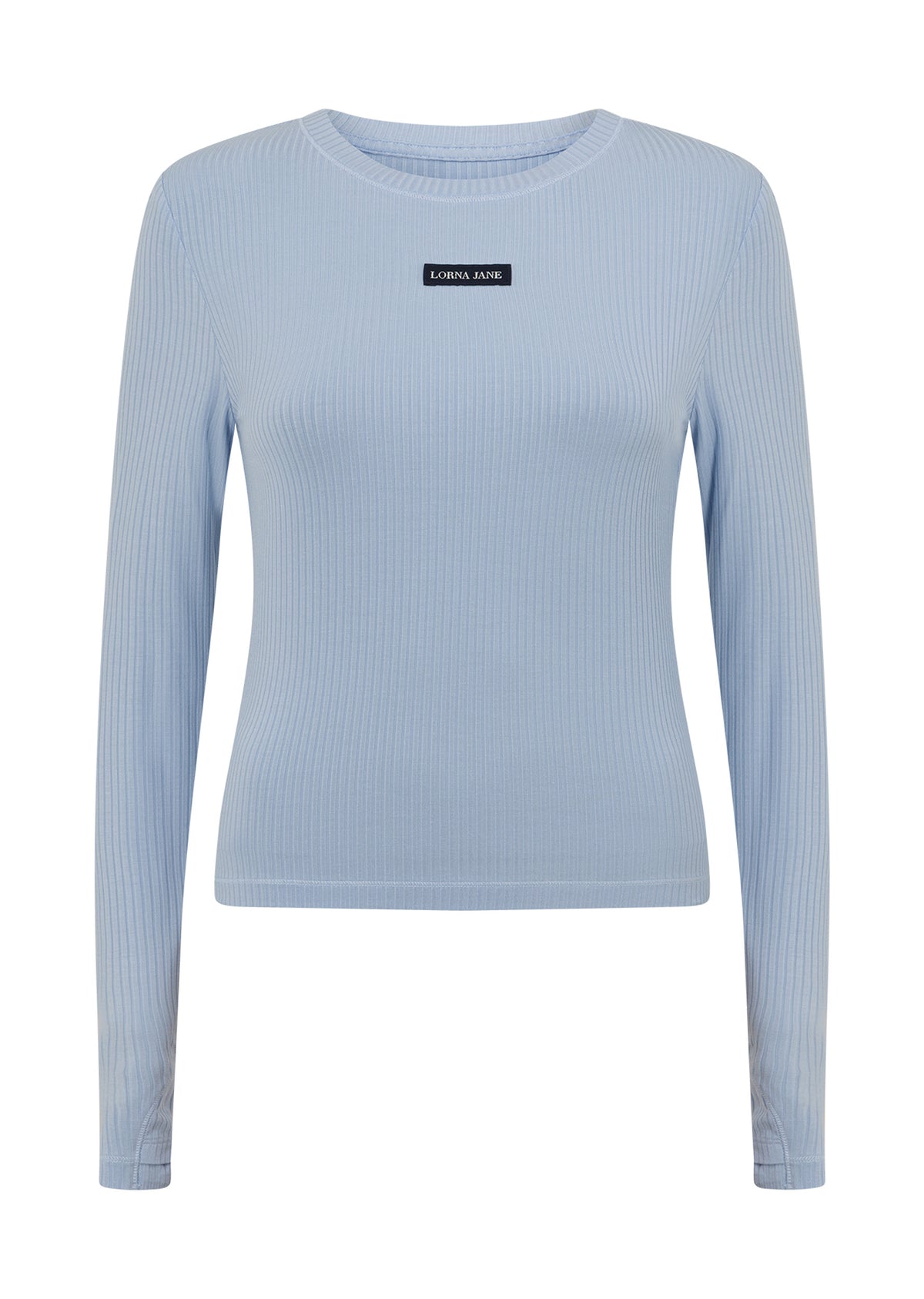 Lorna Jane Motion Long Sleeve Rib Top - Petal Blue
