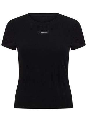Lorna Jane Everyday Comfort Slim Rib T-Shirt - Black