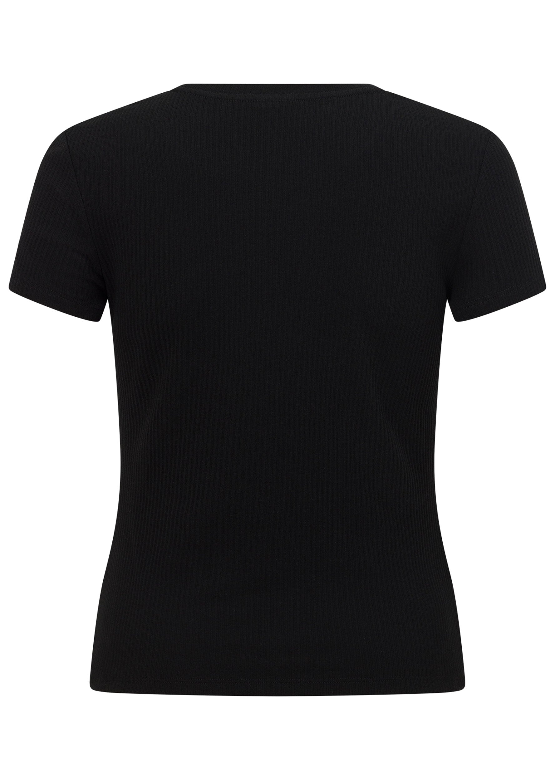Lorna Jane Everyday Comfort Slim Rib T-Shirt - Black