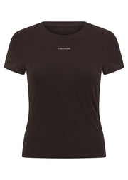 Lorna Jane Everyday Comfort Slim Rib T-Shirt - Volcano