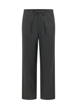 Lorna Jane Effortless Tailored Pants - Titanium Pinstripe