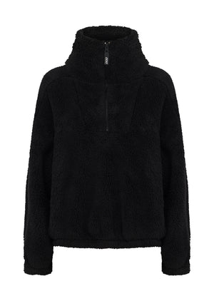 Lorna Jane Everyday Teddy Quarter Zip Sweat - Black
