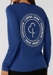 Lorna Jane parkrun Long Sleeve Top - Storm