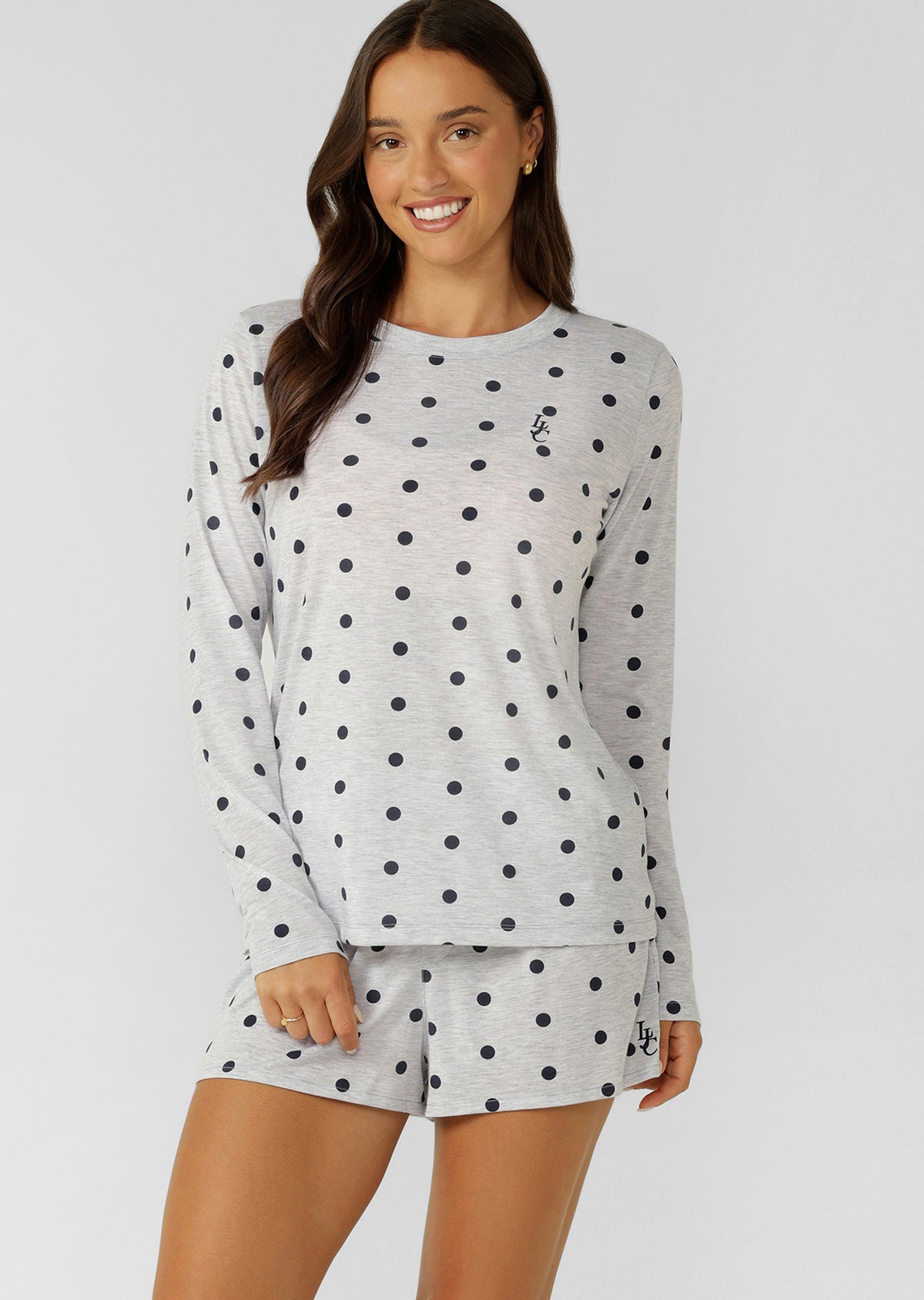Lorna Jane Sweet Spot Long Sleeve Lounge T-Shirt - Sweet Spot Lounge Print