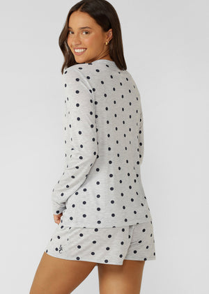 Lorna Jane Sweet Spot Long Sleeve Lounge T-Shirt - Sweet Spot Lounge Print