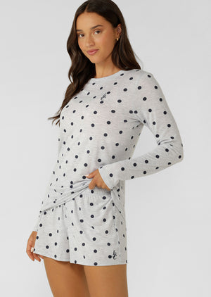 Lorna Jane Sweet Spot Long Sleeve Lounge T-Shirt - Sweet Spot Lounge Print