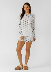 Lorna Jane Sweet Spot Long Sleeve Lounge T-Shirt - Sweet Spot Lounge Print