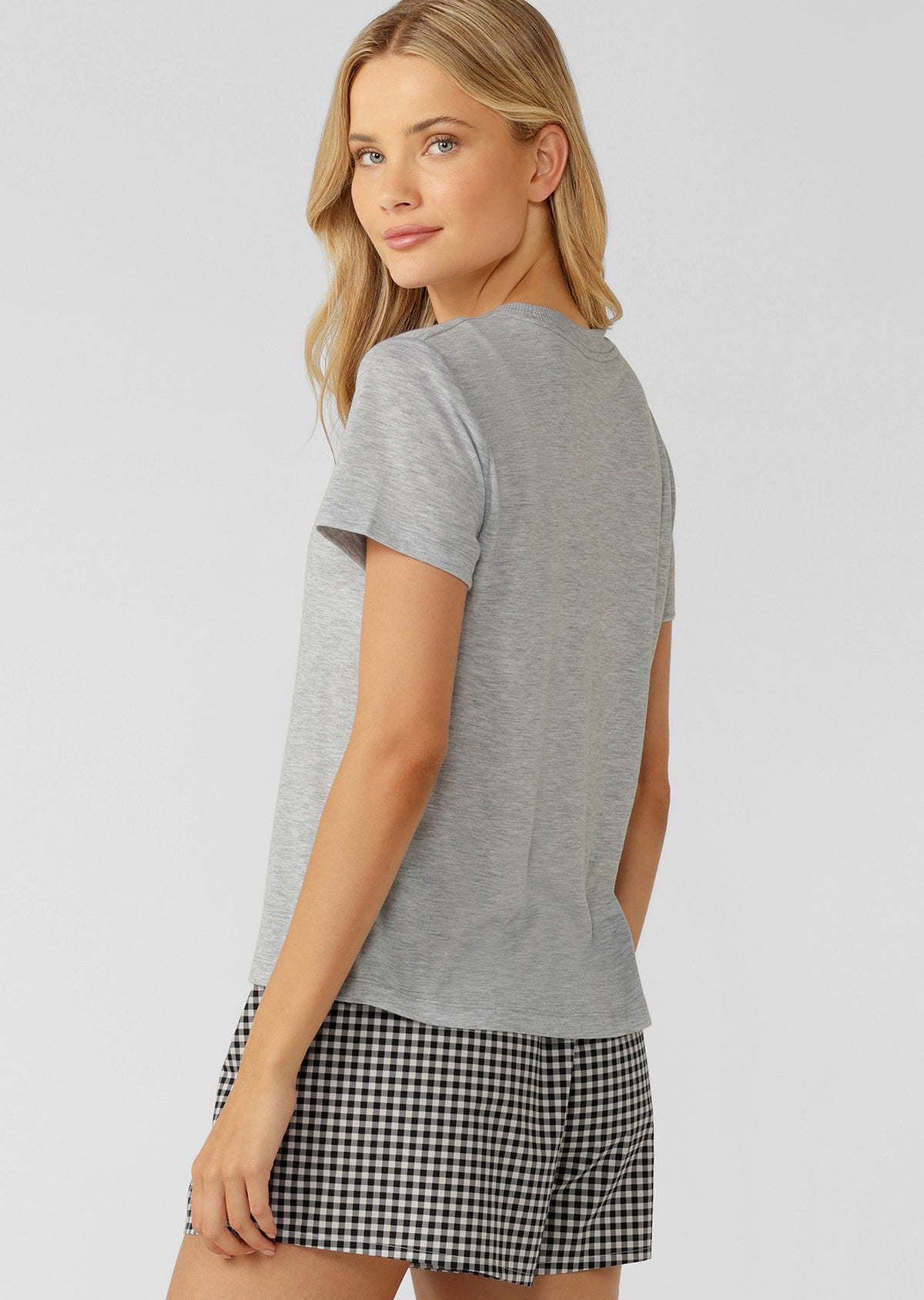 Lorna Jane Busy Sleeping T-Shirt - Grey Marl