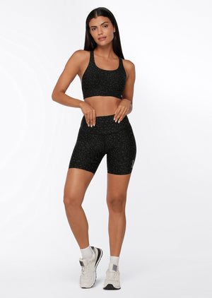 Lorna Jane Reflective Night Cat Sports Bra - Reflective Night Cat Print