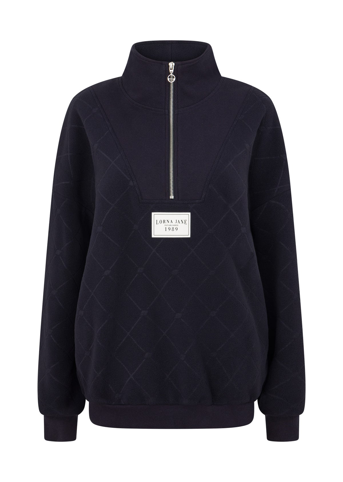 Lorna Jane Clubhouse Monogram 1/2 Zip - Midnight Blue