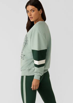 Lorna Jane Freshman Oversized Sweat - Sea Mist Multi