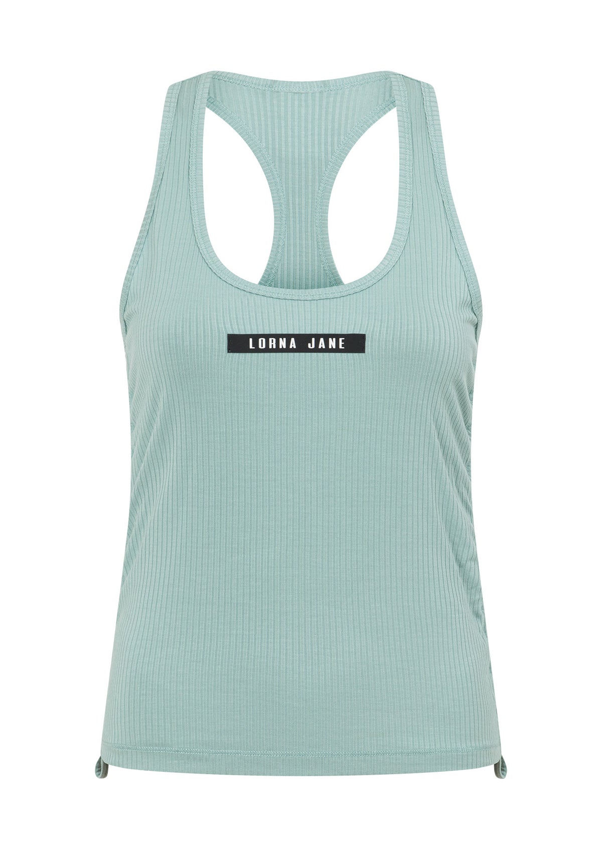 Lorna Jane Easy Adjust Racerback Rib Tank - Sea Mist