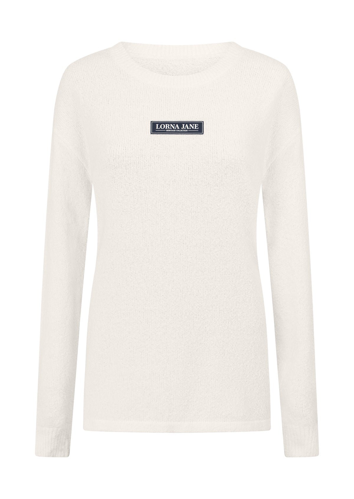 Lorna Jane Campus Oversized Long Sleeve Top - Porcelain