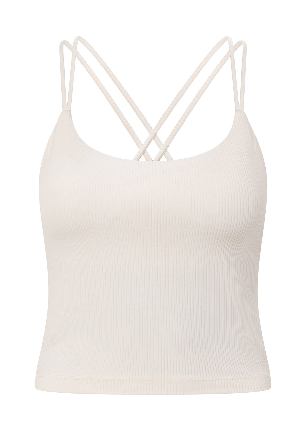 Lorna Jane Irresistible Rib Bra Tank Combo - Cream