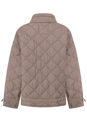Lorna Jane Comfort Zone Quilted Jacket - Bone