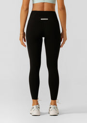 Lorna Jane Sculpt And Support No Ride Ankle Biter Leggings - Recycled Black