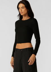 Lorna Jane Irresistible Long Sleeve Bra Combo - Black