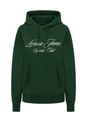 Lorna Jane Sports Club Fleece Hoodie - Dark Green