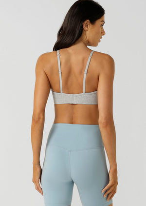 Lorna Jane Guru Sports Bra - Grey Marl