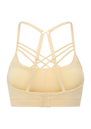 Lorna Jane Guru Sports Bra - Buttermilk