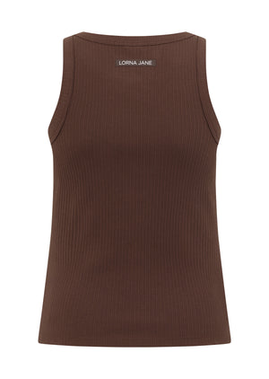 Lorna Jane Legacy Rib Tank - Espresso