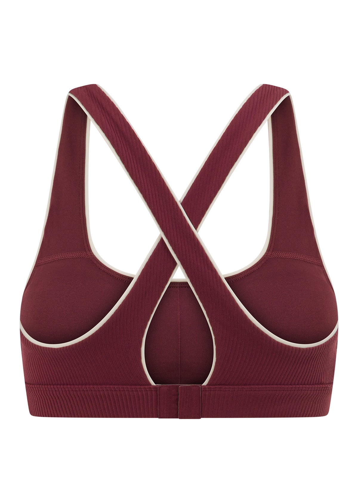 Lorna Jane Irresistible Rib High Support Sports Bra - Cranberry