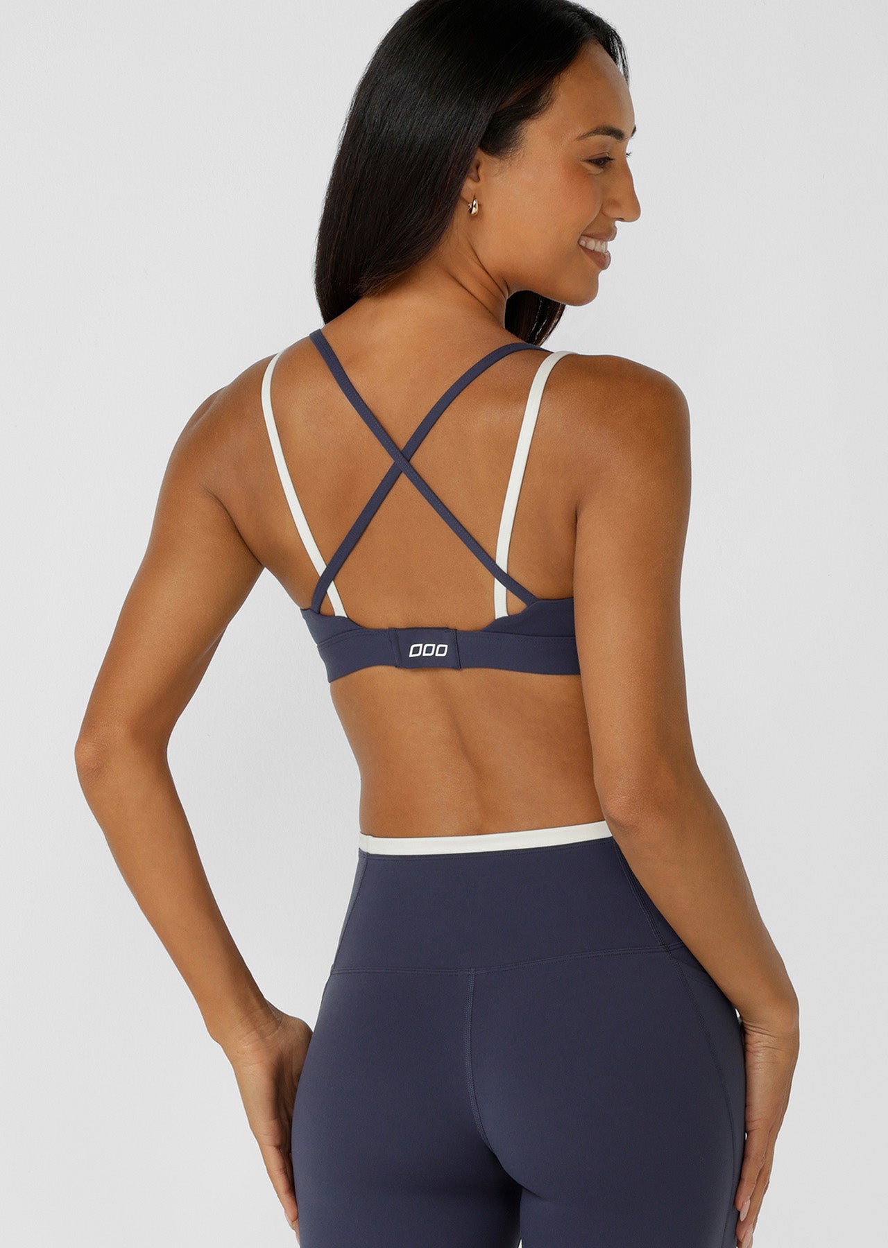 Lorna Jane Half Time Sports Bra - Platinum Navy