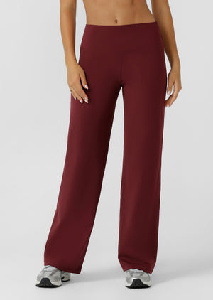 Lorna Jane All Day Active Midrise Pants - Dark Ruby