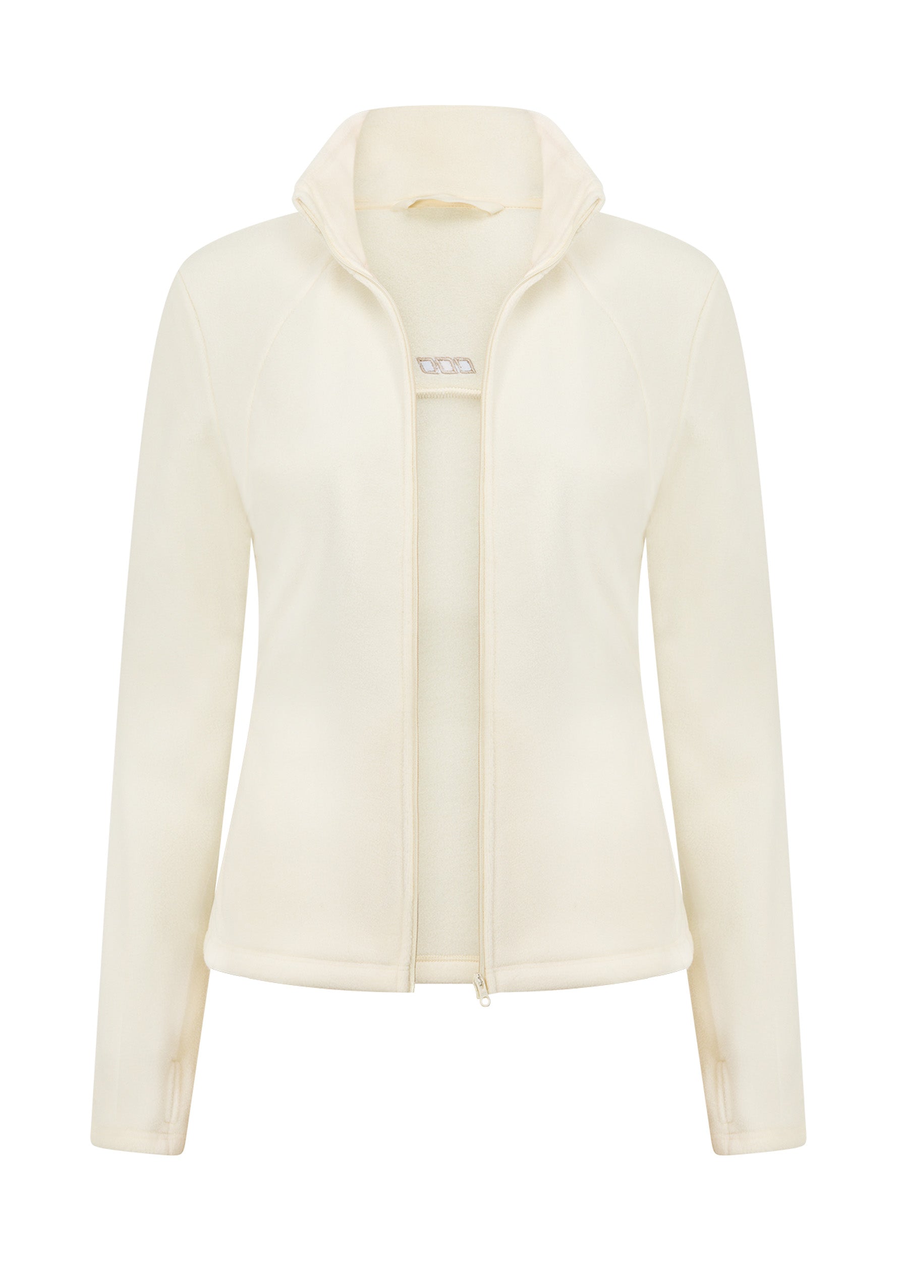 Lorna Jane Amy Polar Fleece Zip Through Jacket - Cream