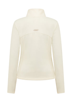 Lorna Jane Amy Polar Fleece Zip Through Jacket - Cream