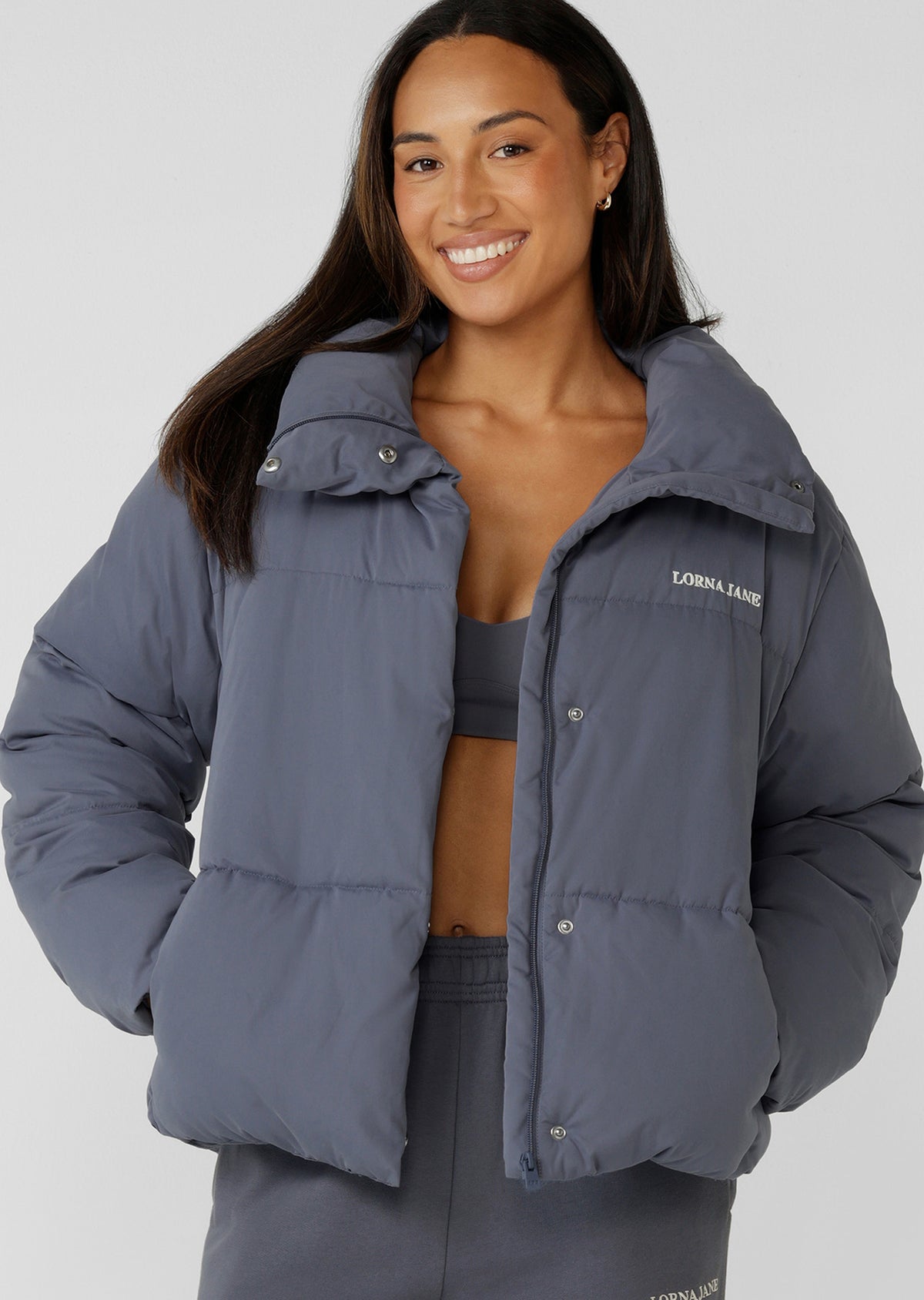 Lorna Jane Movement Puffer Jacket - Shadow