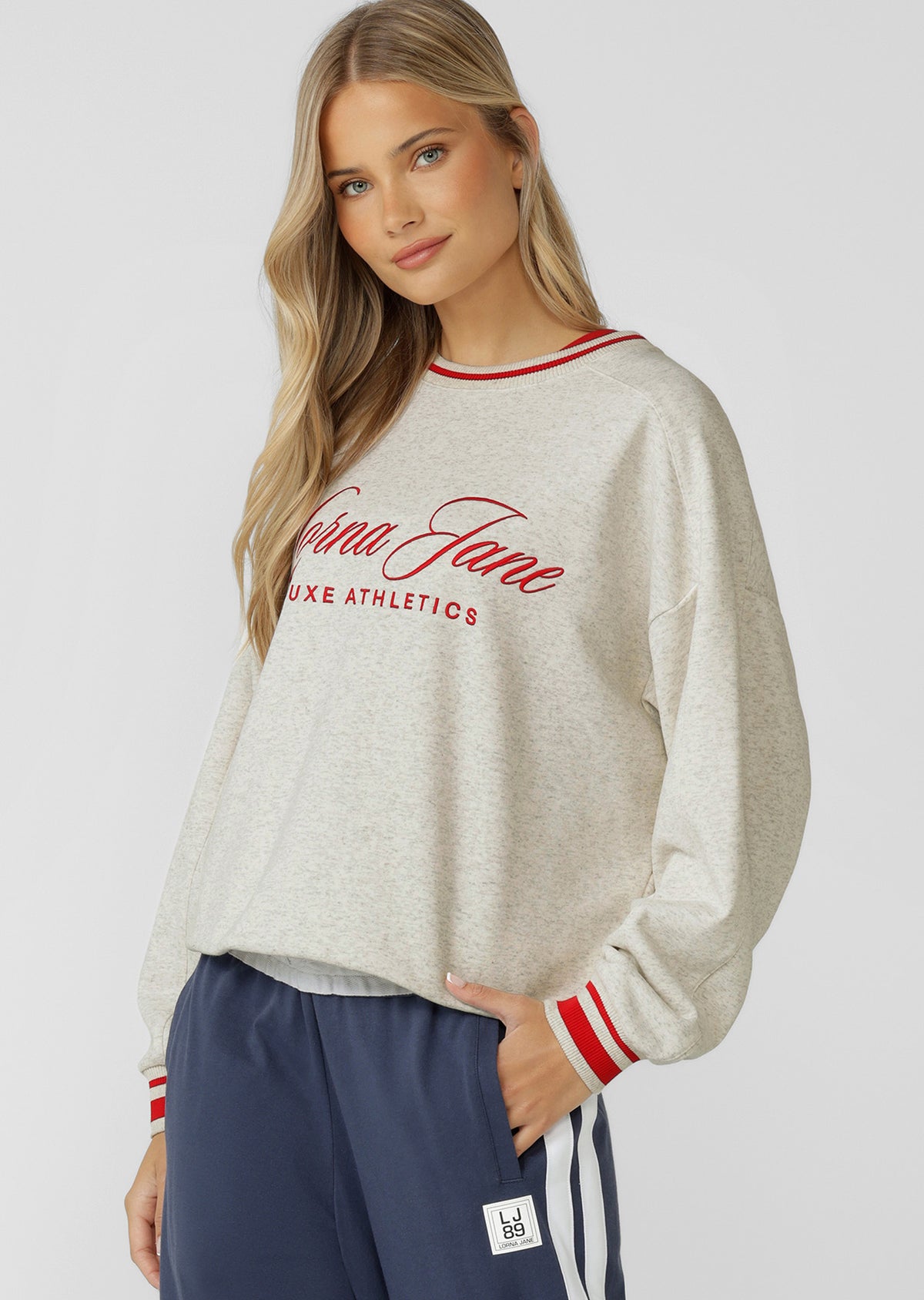 Lorna Jane Golden Era Sweat - Chalk Marl