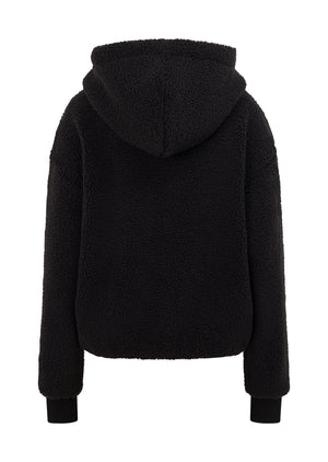 Lorna Jane Field Teddy Zip Through Hoodie - Black