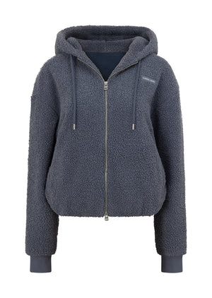 Lorna Jane Field Teddy Zip Through Hoodie - Shadow