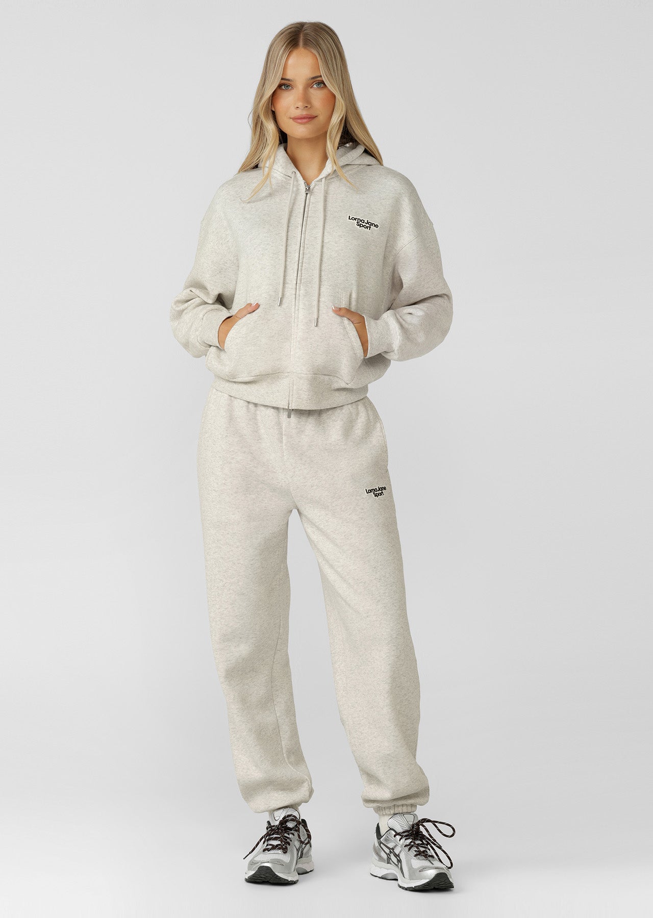 Lorna Jane Sport Mode Sweatpants - Chalk Marl