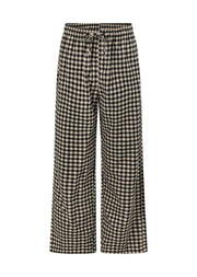 Lorna Jane Sugarplaid Flannel Lounge Pants - Cream Check
