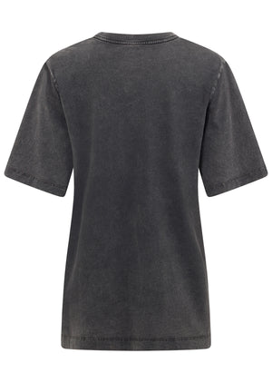 Lorna Jane Championship Title Relaxed Fit Tee - Washed Black