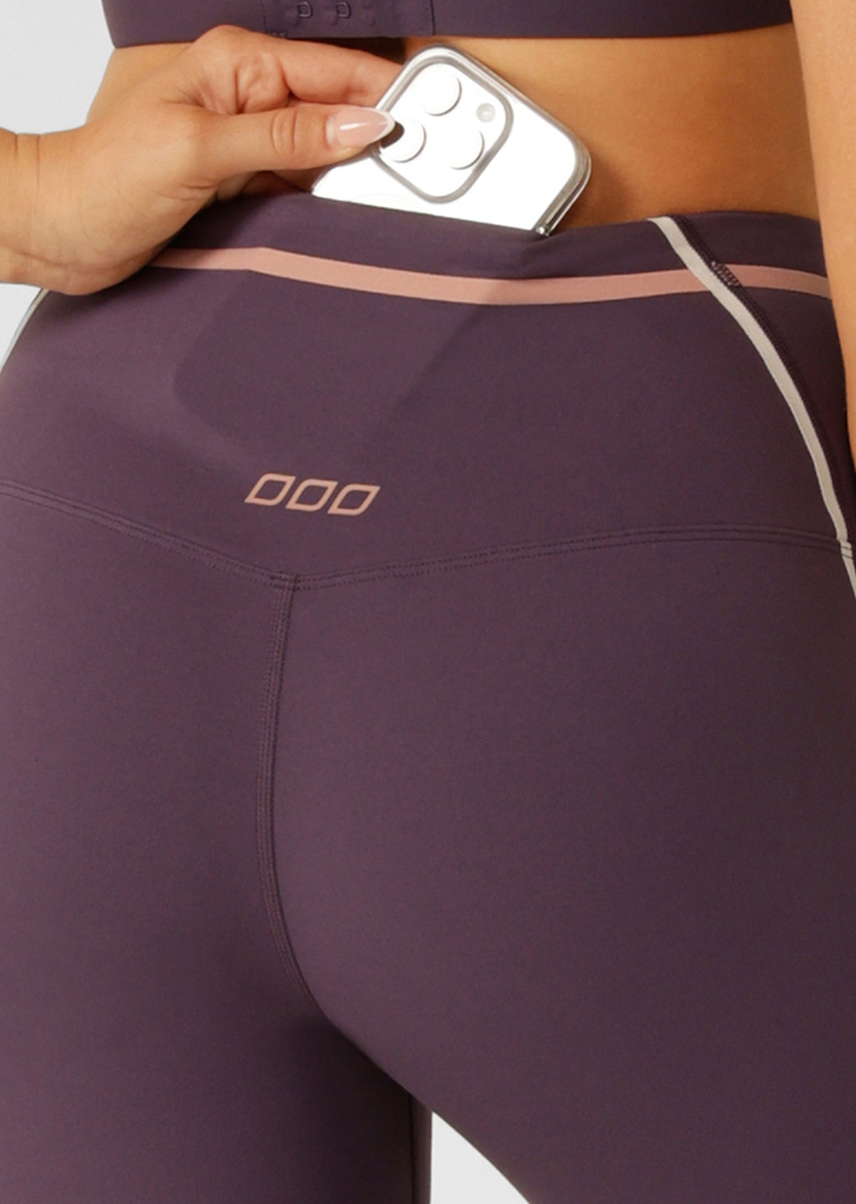 Lorna Jane Podium Ankle Biter Leggings - Midnight Plum