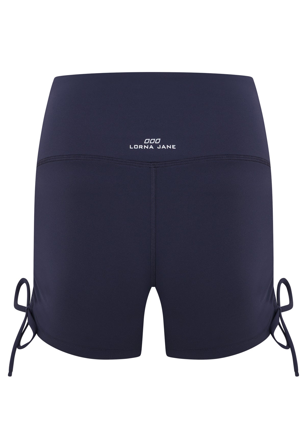 Lorna Jane Rouched Cheeky Bike Shorts - Ash Blue